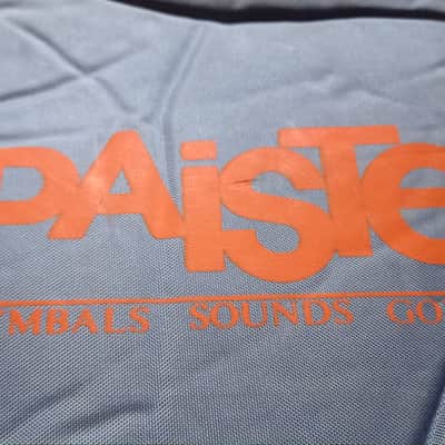 Paiste  RARE vintage Collectable cymbal soft bag 70s-80s  - Blue 🔵 and yellow 🟡 image 6