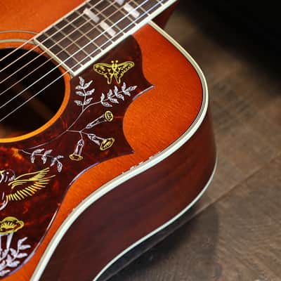 2003 Gibson Hummingbird Light Sunburst Acoustic/ Electric Dreadnaught Guitar + Hard Shell Case image 7