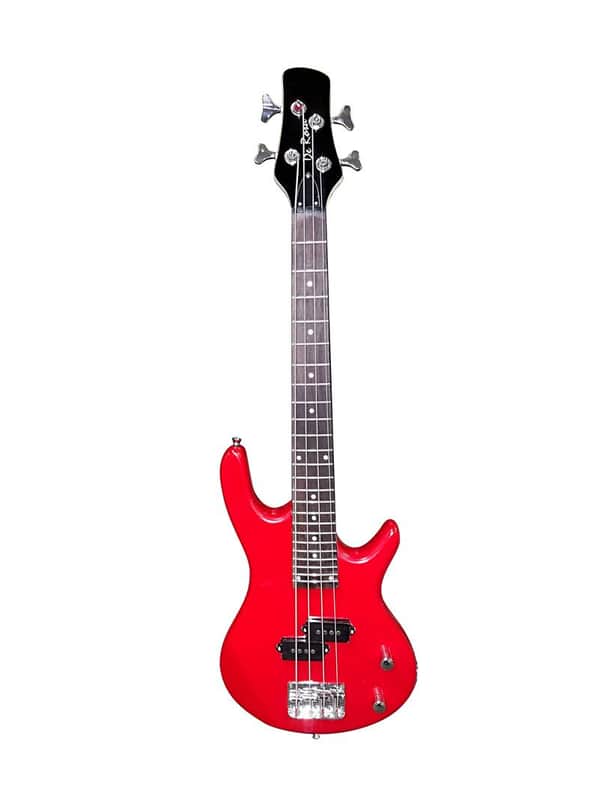 De Rosa GBJR-RD Junior Maple Neck 4-String Electric Bass Guitar w/Gig Bag, Strap, Strings & Cable image 1