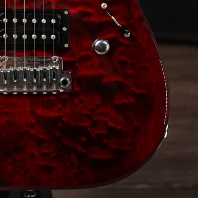 2014 Schecter USA Custom Shop California Custom Elite HSS Black Cherry Quilted Maple w/OHSC image 6