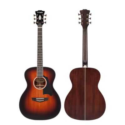 D'Angelico Excel Tammany Acoustic-Electric Guitar â€“ Mahogany Burst, Solid Sitka Spruce Top, Fishman Sonitone image 8
