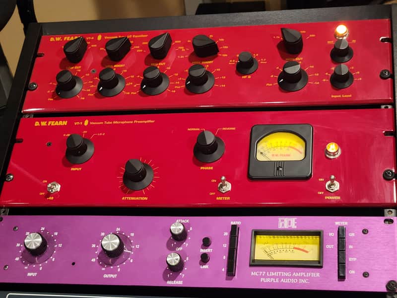 D.W. Fearn VT-4 Single Channel Tube Equalizer 2010s - Red image 1