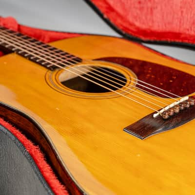 Mid 70s Sada Yairi YD-401 Dreadnought Acoustic Guitar w/ Hardshell Case image 5