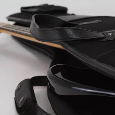 Harvest Fine Leather Black Buffalo & Canvas Electric Bass Guitar Gig Bag image 13