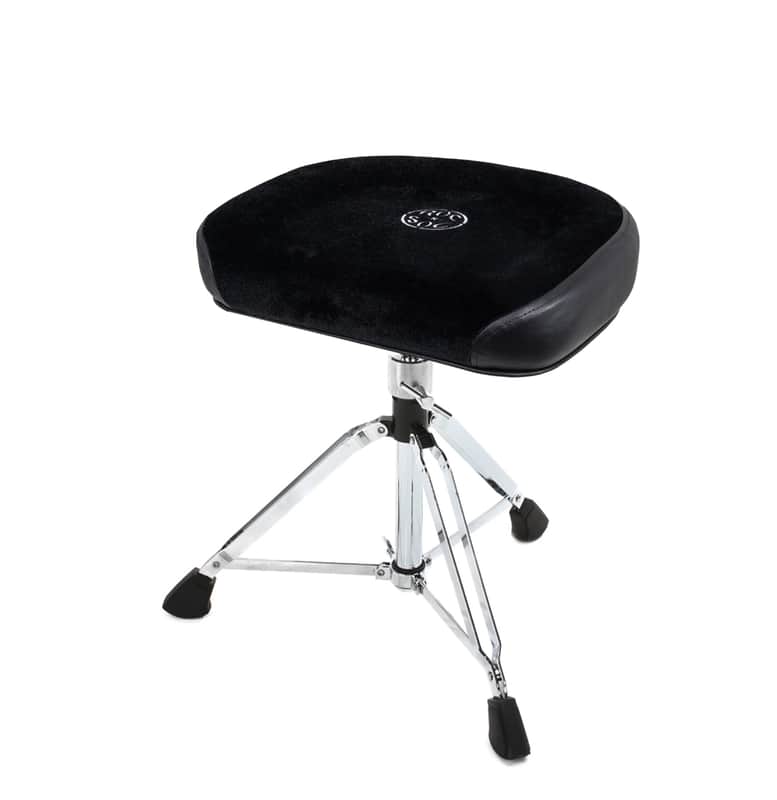 Roc N Soc Square Black Top Drum Stool Throne With Custom Base image 1