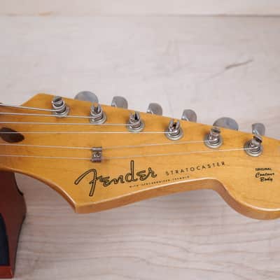 Fender ST57-70 Stratocaster '57 Reissue MIJ 1993 Black USA Vintage Pickups Made in Japan Fujigen w/ Bag image 3