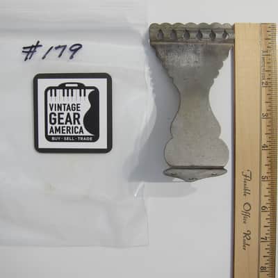 Kay Flat Top Guitar Tailpiece Authentic Vintage Part Circa-1950s-1960s-Chrome image 8