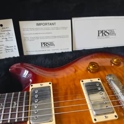 Paul Reed Smith PRS Custom 22 10 TOP Stoptail 1998 Vintage amber QUILT Cherry Sunburst Dragon II image 20