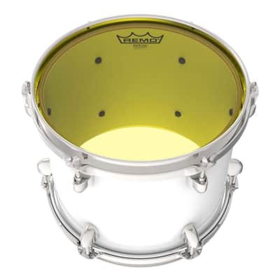Remo 12" Emperor Colortone Yellow Drum Head BE-0312-CT-YE image 2