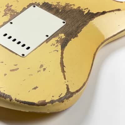 Fender CUSTOM SHOP STRATOCASTER 59 HEAVY RELIC RW V / TODD KRAUSE 2020 - Vintage White Heavy Relic image 17