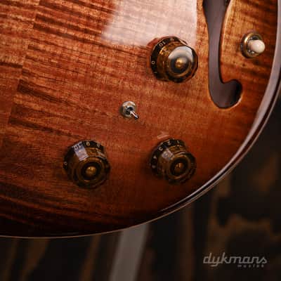 PRS Wood Library Hollowbody II Copperhead Burst Wood Library image 4