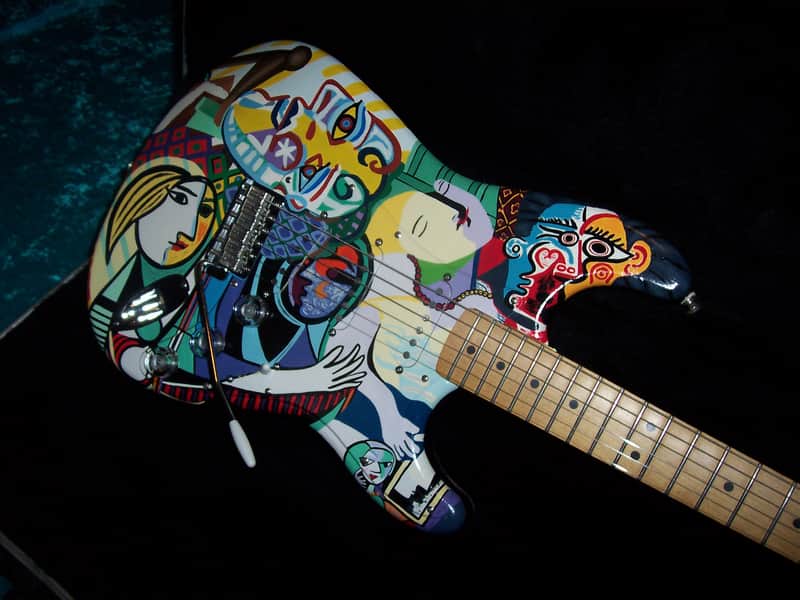 Picasso Fender USA American Stratocaster Standard California Series Vintage Strat 1997 guitar image 1