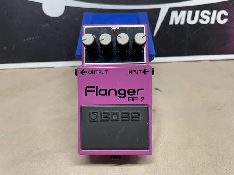 Boss BF-2 Flanger Pedal ( Pink Label - MIT ) 1998 Purple | Reverb