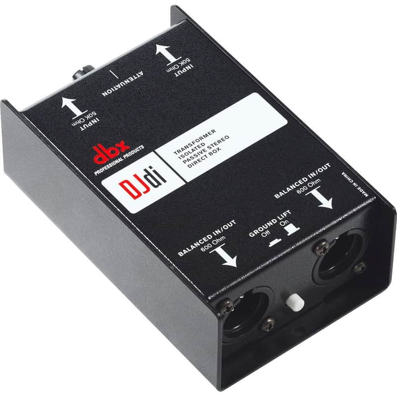 dbx DJDI Passive 2-Channel Direct Box with Line Mixer image 1