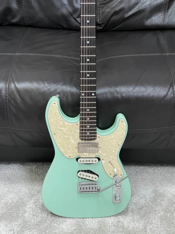 Robin Ranger Guitar seafoam green with gig bag USA Texas made SSH image 1