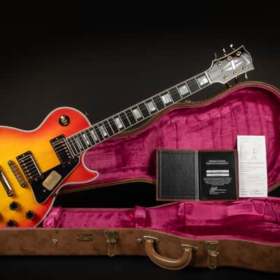 2013 Gibson Custom Shop Les Paul Custom - Heritage Cherry Sunburst | USA Long Neck Tenon 490R / 498T Humbucker Pickups 4.4kg | CoA OHSC image 2