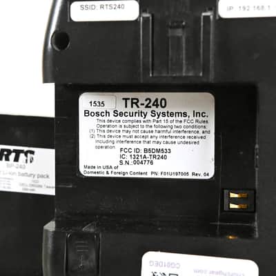 RTS TR-240 2.4 GHz Wireless Intercom Beltpack CG01DEG image 14