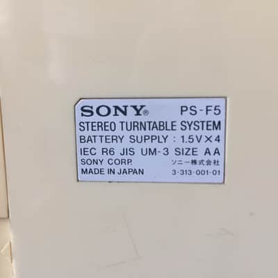 Sony PS-F5 portable linear tracking turntable image 8