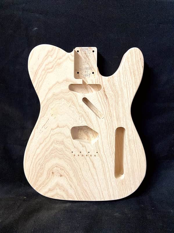 Guitar Mill T-Style Body / 2 pc. Swamp Ash / Toploader or Bigsby / 4 lbs. 2 oz. (#GIN-3959) image 1