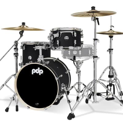 PDP Concept Maple Series 3-Piece Bop Shell Pack - Satin Black (PDCM18BPBK) image 3
