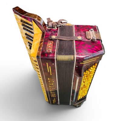 Buttstadt Piano Accordion Germany 1930s-1940s, Professionally Restored + Original Case image 3