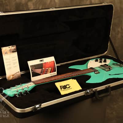 2013 Rickenbacker 330/12S 12-string Sea Green w/Rose Morris sound hole image 22