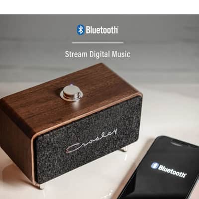 Crosley CR3049A Stanza Portable Bluetooth Speaker -Walnut -NEW image 3