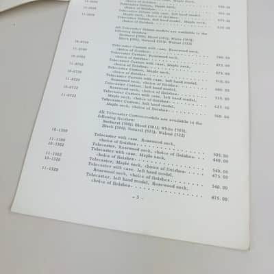 Fender Suggested Retail Price List (17 Pages) 1977 image 6