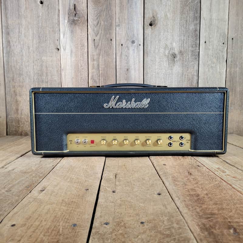 Marshall 2018 Model 2245 JTM45 MKII Reissue Head w/ Studio Slips Cover, Near Mint - Black image 1