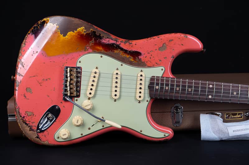 Fender Custom Shop Ltd. 60/63 Stratocaster NEW - Fiesta Red over Sunburst Heavy Relic image 1