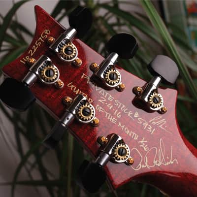 PRS RARE Private Stock [One of The Very 1st 594s | 1 of Only 26 From The First Run!] Guitar Of The Month "February" McCarty 594 in Vintage McCarty Smoked Burst w/Bronze Aluminium Two-Piece Bridge, Flame Mahogany Neck and MOP with Paua Outline Bird Inlays image 12