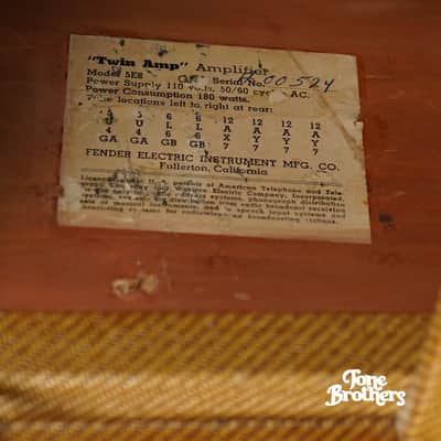 1956 Fender 5E8-A Twin Tweed image 6