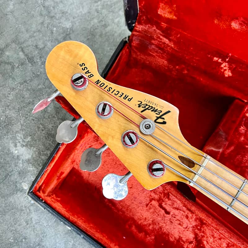 Fender Precision Bass 1976 Natural original vintage USA P | Reverb