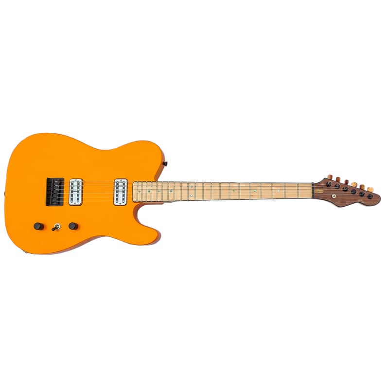 T-STYLE 'TRON PARTSCASTER  - ORANGE SPARKLE image 1