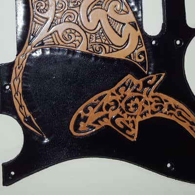 leather Pick guard Custom fitsTelecaster 2019 "this is just a sample but you design your pick guard" image 3