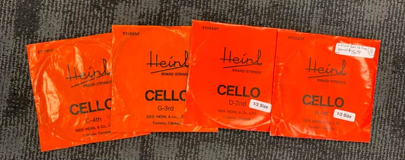 Heinl 1/2 Size cello strings image 1