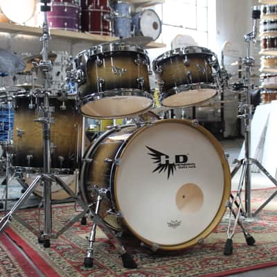 Hendrix Drums 4-Piece Birch Drum Kit- Tobacco Burst image 1