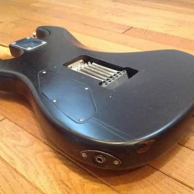 USA Made Relic Style Squier by Fender Bullet 1 1980's E Serial Numbered in Flat Black Worn w/ Clay Dots and Checking image 5