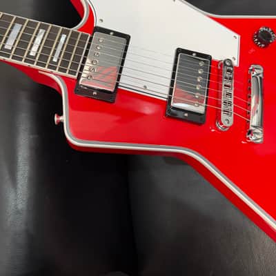Gibson Explorer Custom Shop 2025 - Racing Red/White Stinger image 7