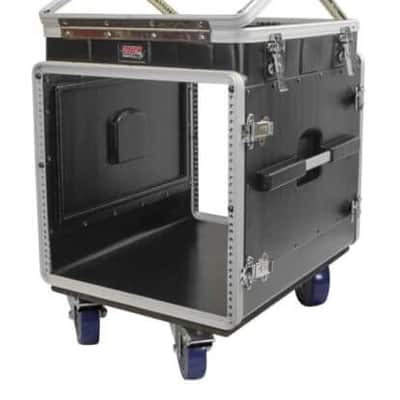 Gator ATA Molded PE Pop-Up Console Rack; 12U Top; 10U Bottom; w/ Casters GRC-12X10 PU image 4