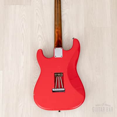 1959 Fender Stratocaster Vintage Guitar Pre-CBS, Matador Red Lacquer (Riggio) w/ Tweed Case image 3