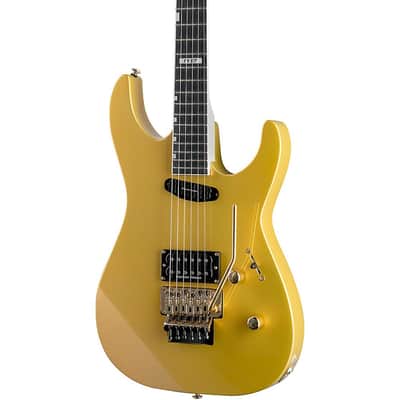 ESP LTD MIRAGE DELUXE '87 Electric Guitar Regular Metallic Gold image 5