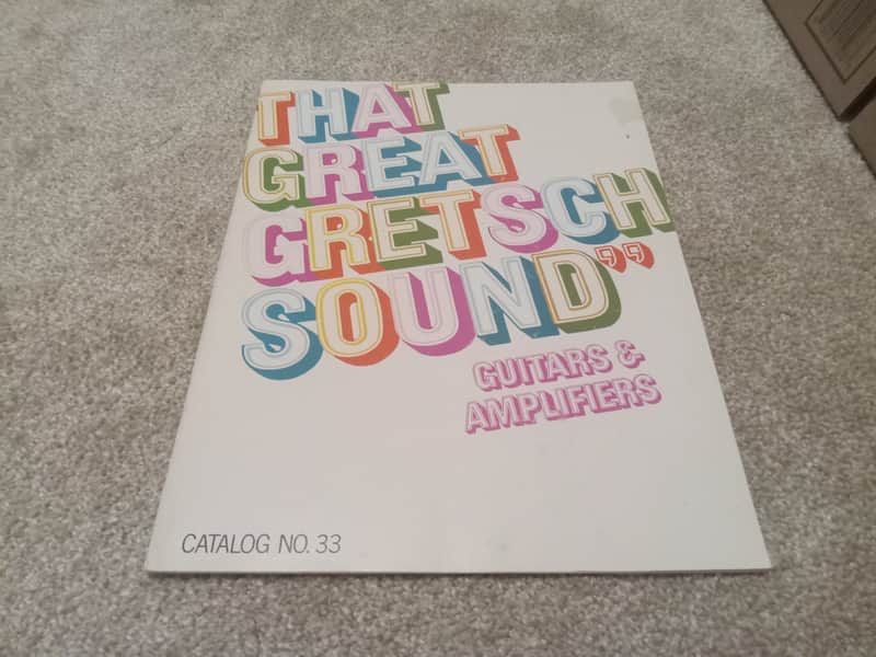 Vintage 1968 Gretsch Guitar, Bass, Amplifier Catalog! Rare, Original Case Candy, Paperwork! image 1