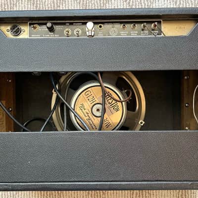 1966 Fender Deluxe Reverb Black Panel Guitar Amp image 2