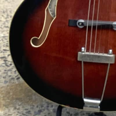 Aria Pro II FA-50E 1999 Brown Sunburst Hollow Body Electric Jazz Guitar image 3