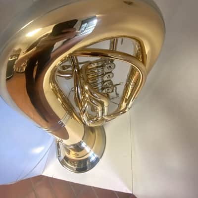 New Alexander model 155 F Tuba in Gold Brass, 5 valves,Lacquered, Nickel-Silver Garland;with Care Kit image 16