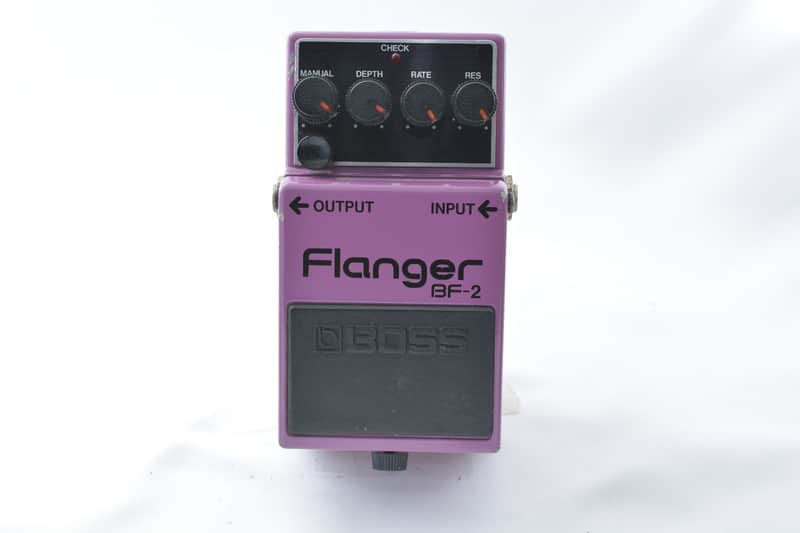 BOSS BF-2 Flanger Black Label Chorus Mod w/Push-Button Switch MIJ July 1983 image 1