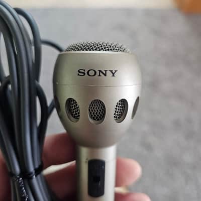 Sony F-510 Dynamic Microphone 1990s - Silver image 4
