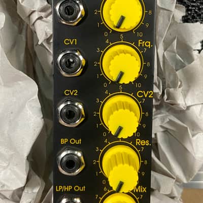 Doepfer A-124 VCF5 Wasp Filter Special Edition 2010s - Black with Yellow Knobs image 3