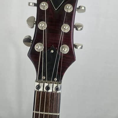 DBZ Barchetta Eminence series Floyd Rose flame Maple top translucent black cherries 7.5 lb 2011 - Translucent black cherry image 8